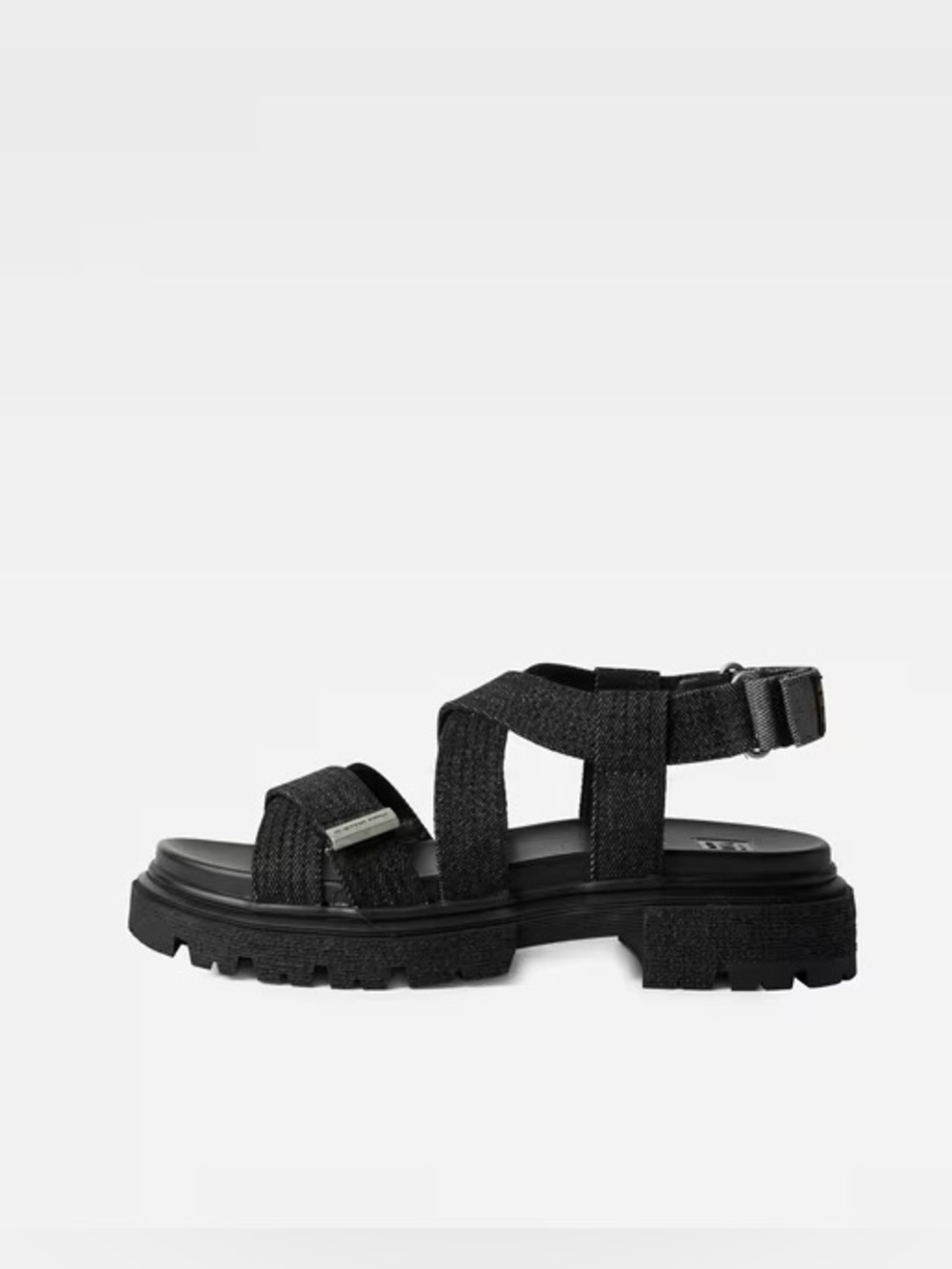 G-Star RAW Xinva Denim Chunky Strappy Platform Lug Sole Sandals